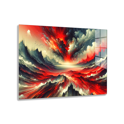 Crimson Eruption Mystique (Acrylic)Make a statement with Crimson Eruption Mystique acrylic prints. The 1⁄4" acrylic panel exudes the illusion of a smooth glass surface for vibrant artwork. Pre-installRimaGallery