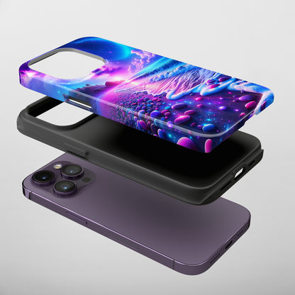 Cosmic Shoreline (iPhone Case 11-15)Discover the RIMA Case: A Fusion of Art and Protection for iPhone 11-15. With vibrant, customizable designs and military-grade defense, make a statement that echoes RimaGallery