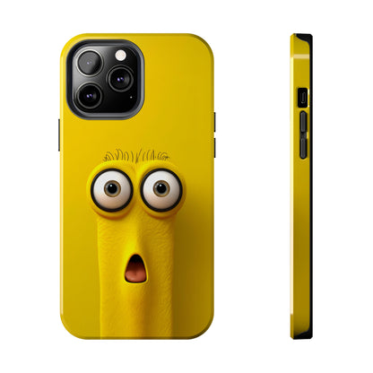 Sunny Daze Yellow Face (iPhone Case 11-15)Splash of Sunshine ☀️📱: Elevate the aesthetics of your device with our "Sunny Daze" phone case! Featuring an irresistibly cute yellow face with magnified eyes, set RimaGallery