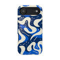 Blue Abstract Swirl Magnetic Impact-Resistant Phone Case