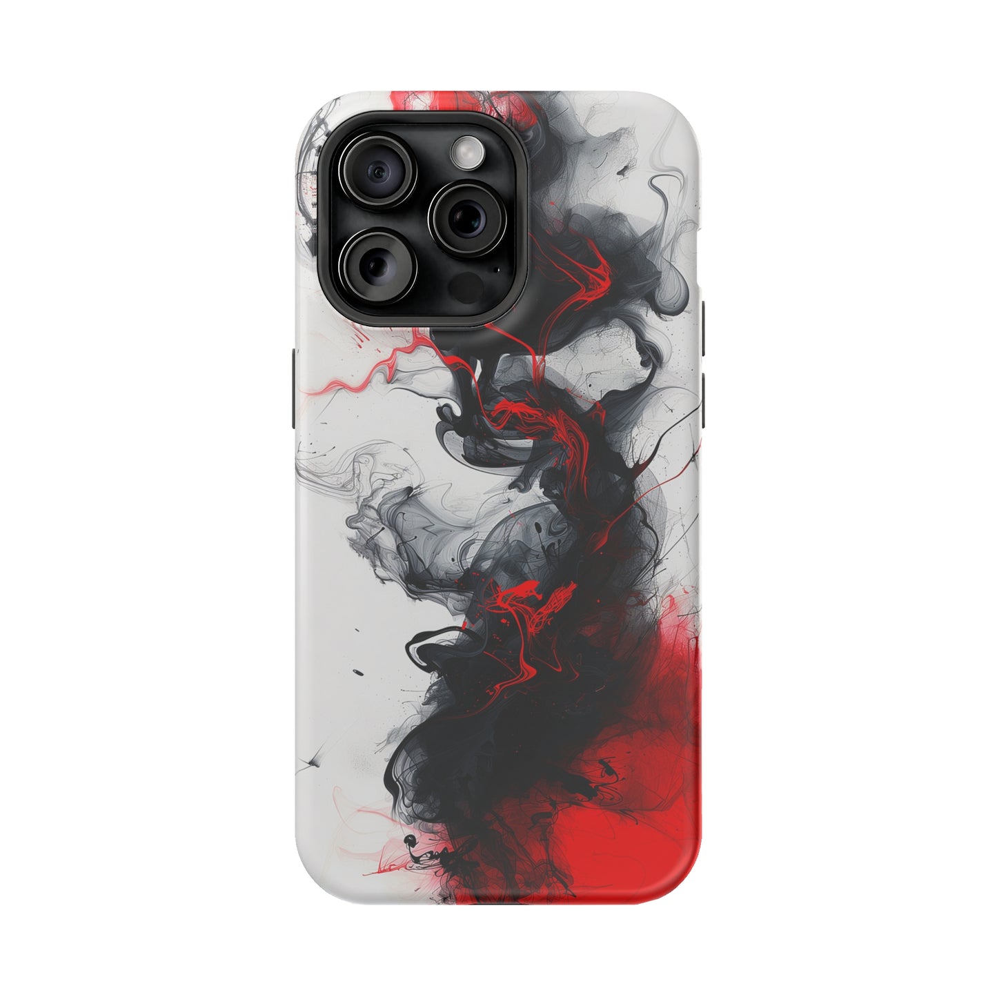 Scarlet Shadows (iPhone MagSafe Case)Rima Gallery presents the exclusive Psychedelic Flow MagSafe Durable Case For iphone 13, 14, 15, Pro, Max. Discover elegance with our iPhone 13-15 MagSafe Case: LighRimaGallery