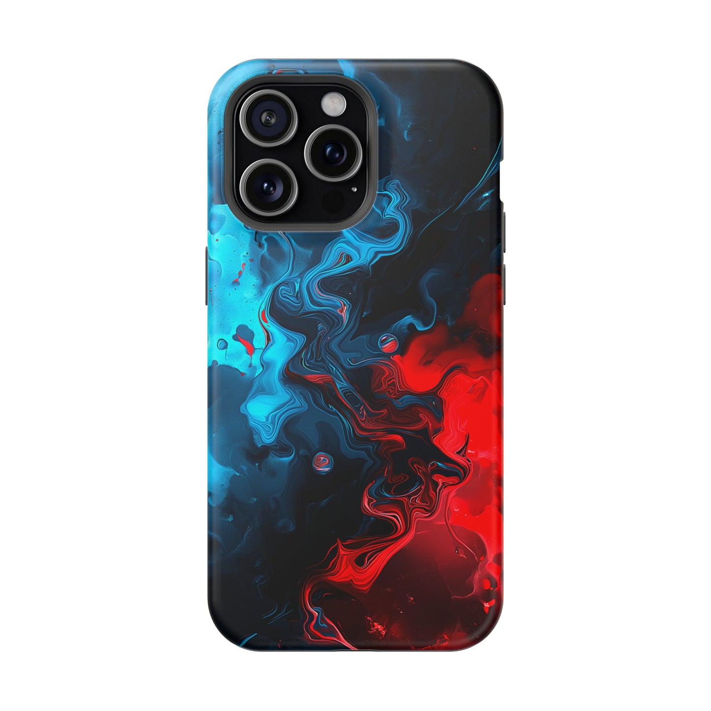Whimsy Waves (iPhone MagSafe Case)Elevate your iPhone's style with Abstract Red and Blue Swirl Pattern Smartphone Case MagSafe Case, offering robust protection, MagSafe compatibility, and a choice ofRimaGallery