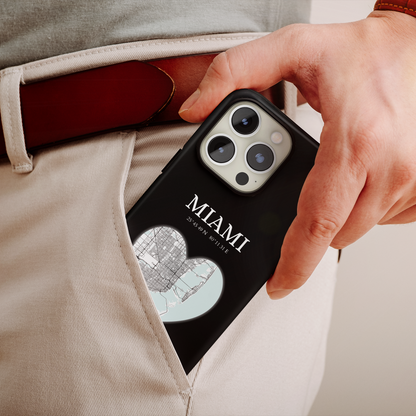 Miami Heartbeat - Black (iPhone Case 11-15)Elevate your iPhone's style with Rima's Miami Heartbeat case. Sleek, durable protection for models 11-15. Free US shipping.RimaGallery