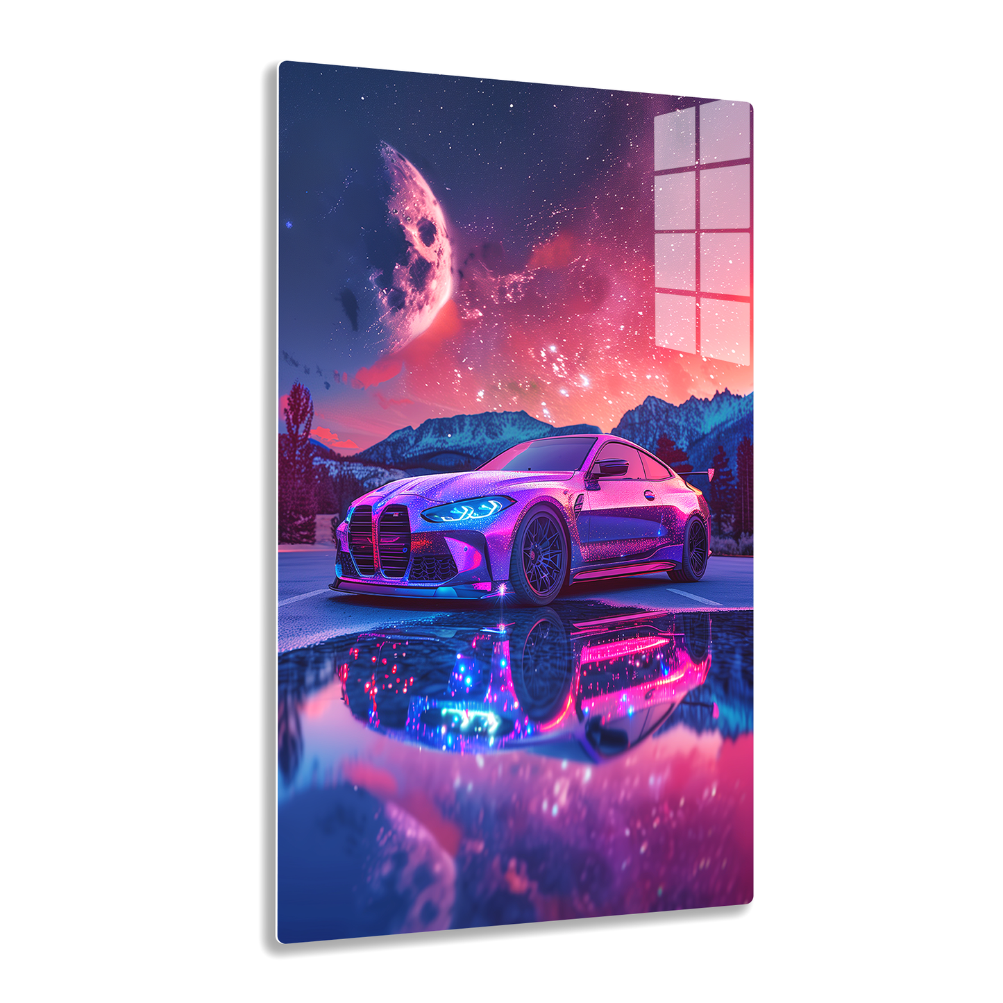 Galactic Grace (Acrylic)Step into the universe with 'Galactic Grace' on canvas from RimaGallery. Experience the cosmos in your home with vibrant, ethically crafted art. Free shipping in theRimaGallery