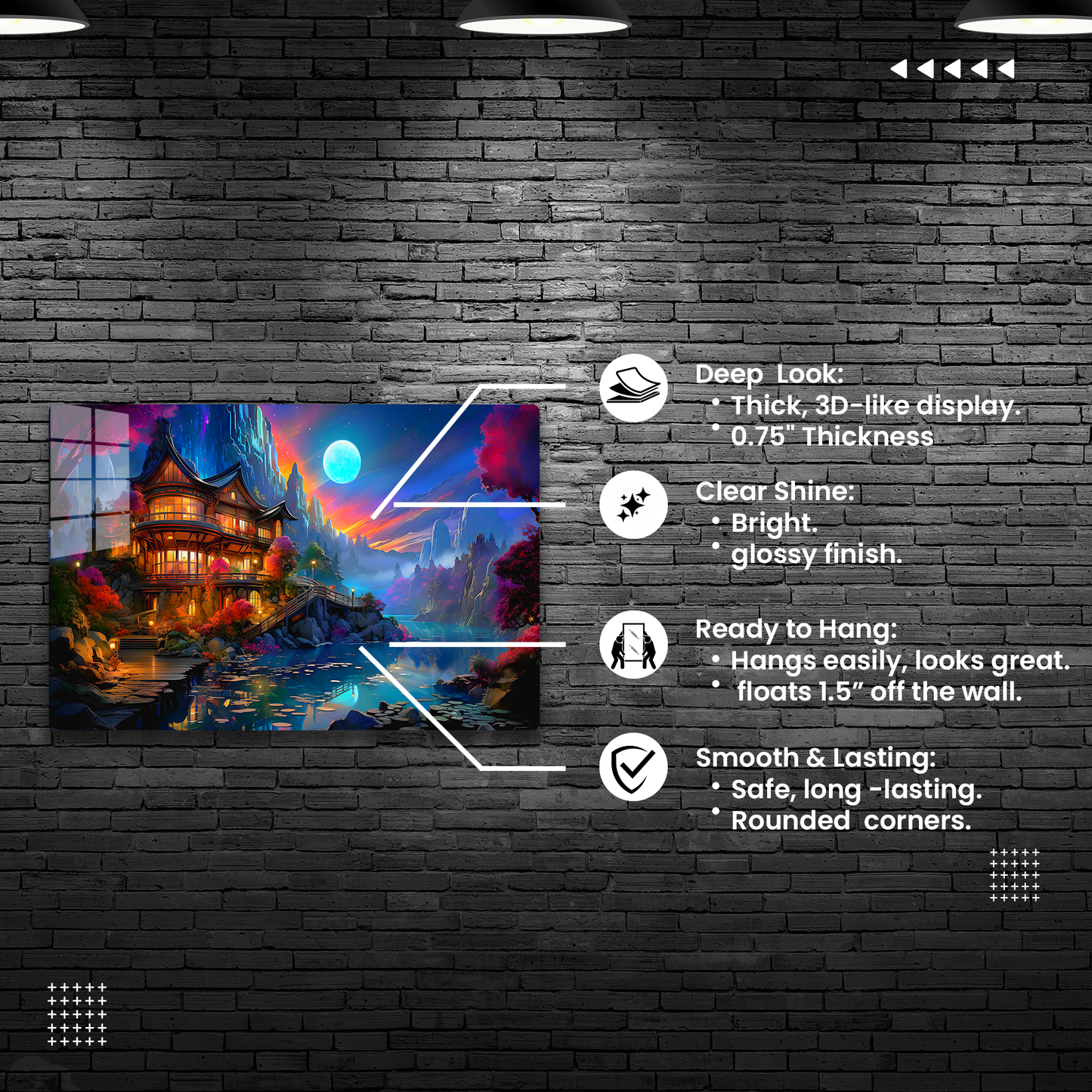 Moonlight Lakeside (Acrylic)Make Your Room Stand Out
Add a touch of sophistication and elegance to your home decor with our 🌜Moonlight Lakeside Serenity Acrylic Print🌌. This stunning print feRimaGallery