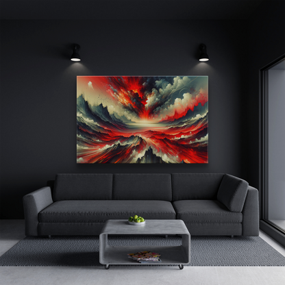 Crimson Eruption Mystique (Canvas)Crimson Eruption Mystique (Canvas  Matte finish, stretched, with a depth of 1.25 inches)
Struggling with low-quality canvases? Switch to RimaGallery! Our canvases arRimaGallery