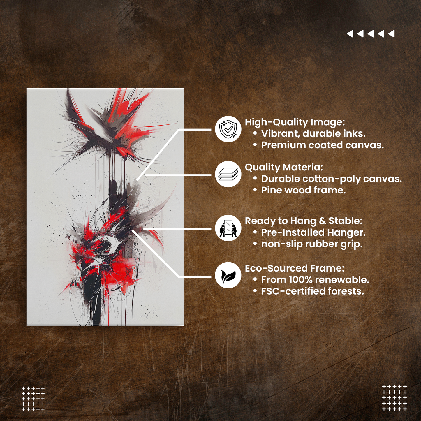 Ebony Flare (Canvas)Ebony Flare at RimaGallery: a premium, eco-friendly canvas celebrating quality and sustainability. Elevate your space with vibrant, lasting artRimaGallery