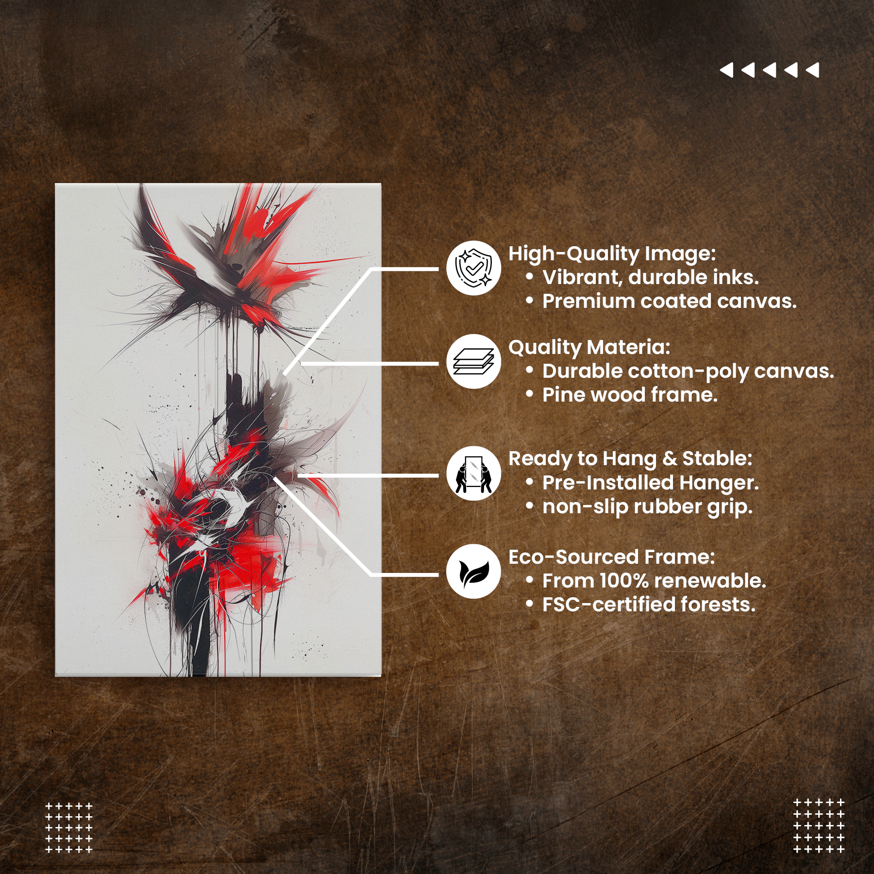 Ebony Flare (Canvas)Ebony Flare at RimaGallery: a premium, eco-friendly canvas celebrating quality and sustainability. Elevate your space with vibrant, lasting artRimaGallery