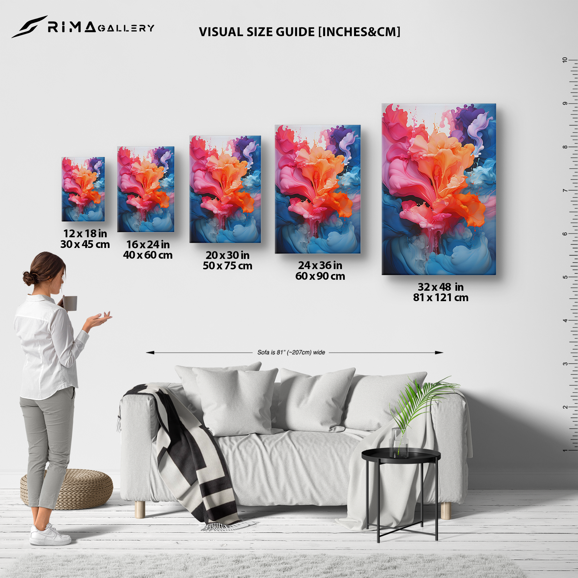 Liquid Dreamscape (Canvas)Liquid Dreamscape (Canvas  Matte finish, stretched, with a depth of 1.25 inches) Elevate your décor with RimaGallery’s responsibly made art canvases. Our eco-friendlRimaGallery