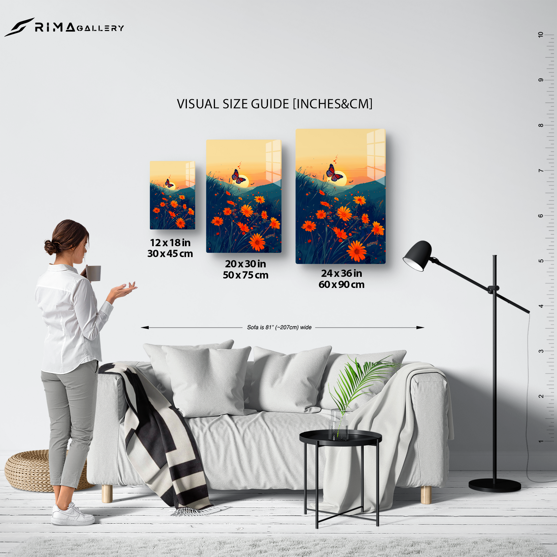 Flutter Bloom (Acrylic)Make a statement with Flutter Bloom acrylic prints. The 1⁄4" acrylic panel exudes the illusion of a smooth glass surface for vibrant artwork. Pre-installed hanging hRimaGallery