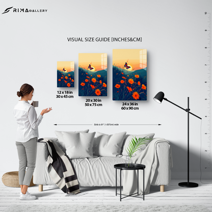 Flutter Bloom (Acrylic)Make a statement with Flutter Bloom acrylic prints. The 1⁄4" acrylic panel exudes the illusion of a smooth glass surface for vibrant artwork. Pre-installed hanging hRimaGallery