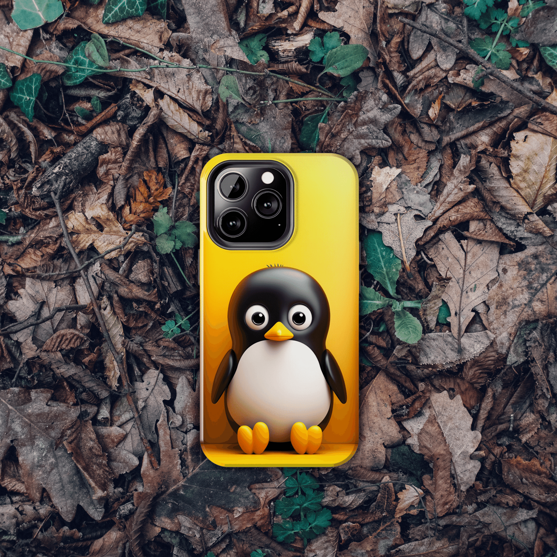 Cute penguin (iPhone Case 11-15)RIMA Tough Phone Case for iPhone 11, 12, 13, 14, &amp; 15 A cute cartoon penguin with Glossy Finish 📱✨
 
Ultimate Protection in Stylish Design 🌟:  
 
Welcome to RIRimaGallery