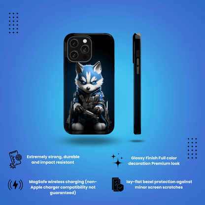 Canine Commando (iPhone MagSafe Case)Canine Commando MagSafe Durable Case: Style Meets Protection 📱✨
Upgrade your device with Rima Gallery's Canine Commando MagSafe Durable Case. This case isn’t just aRimaGallery