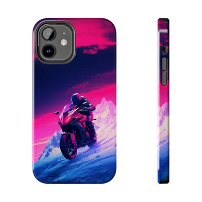 Twilight Rider (iPhone Case 11-15)Upgrade to RIMA: The Ultimate Eco-Friendly Case for iPhone 11-15. Combining style with sustainability, our cases feature chic, minimalist designs and top-tier protecRimaGallery