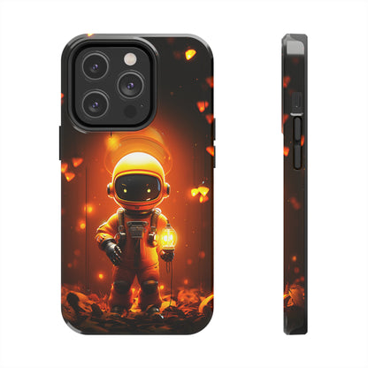 Yellow Astronaut Robot (iPhone Case 11-15)Discover the perfect balance of style and safety with RIMA's Tough Phone Case for iPhone 11, 12, 13, 14, 15 . Enjoy enhanced protection with a stylish glossy finish.RimaGallery
