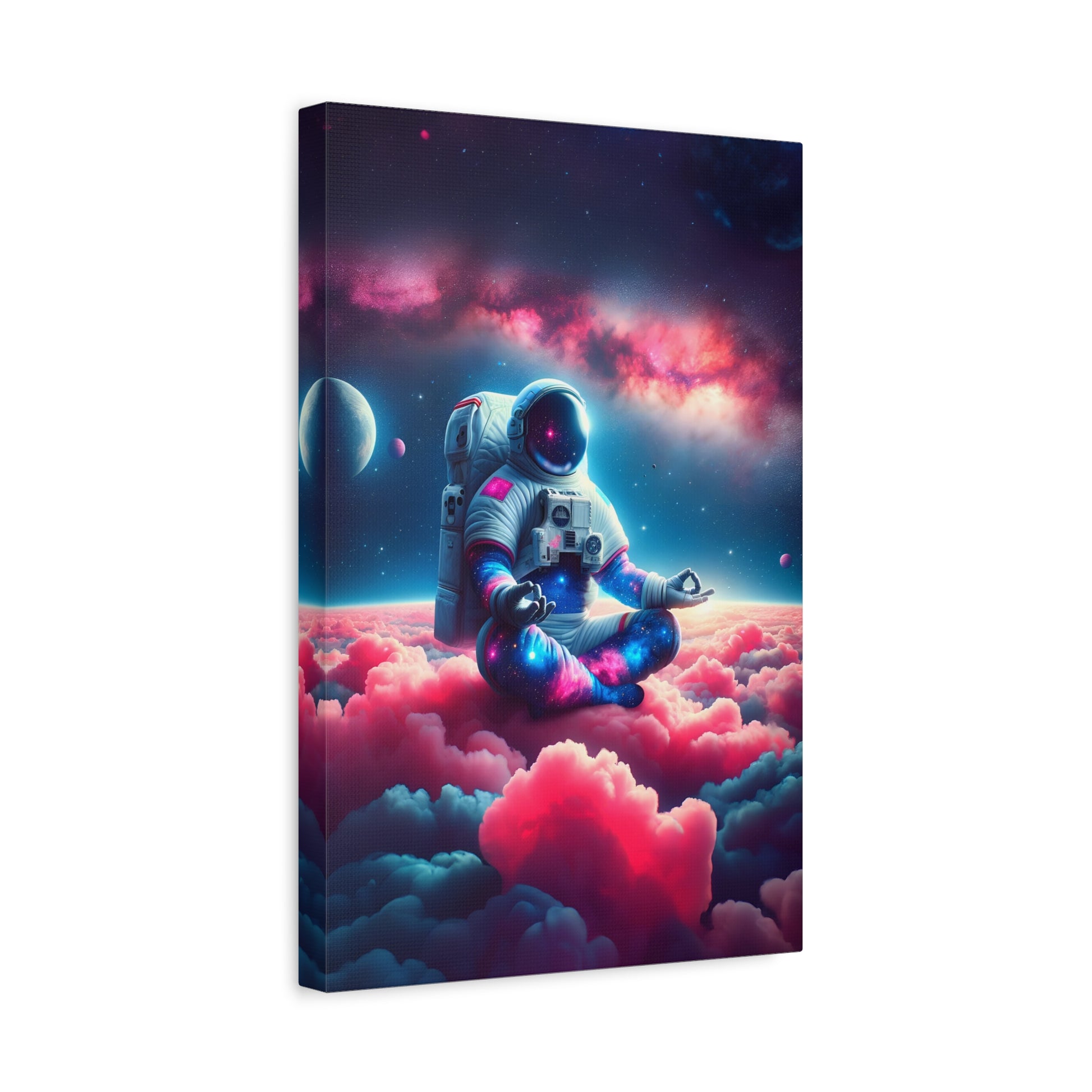 Stardust Meditation (Canvas)Stardust Meditation (Canvas  Matte finish, stretched, with a depth of 1.25 inches)Make an art statement with RimaGallery's ethically produced canvases. Sustainably sRimaGallery
