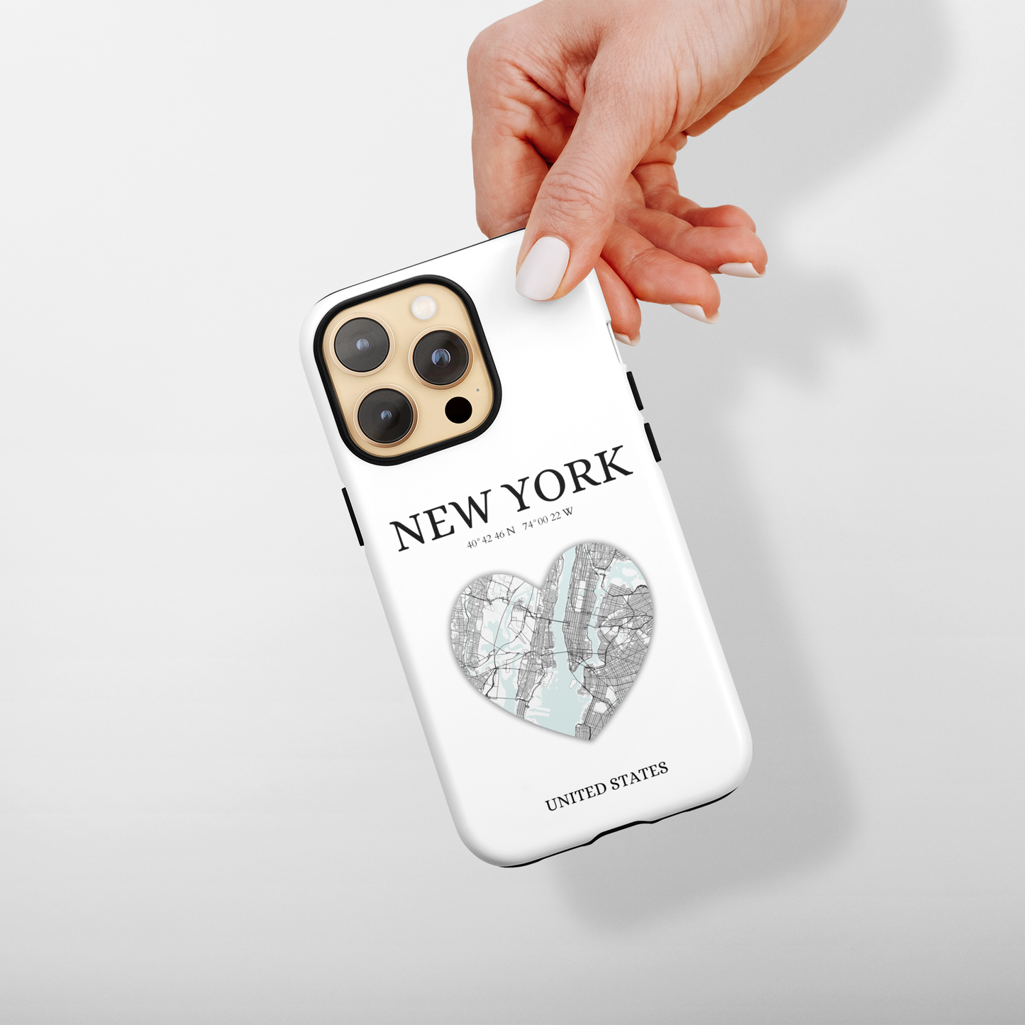 Elevate your iPhone's style with the Dubai Heartbeat White MagSafe Case, offering robust protection, MagSafe compatibility, and a choice of matte or glossy finish. P-York Heartbeat - White (iPhone MagSafe Case)