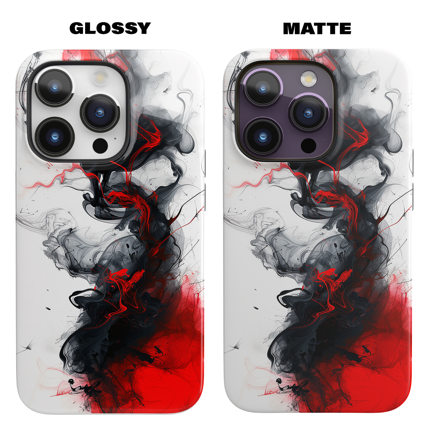 Scarlet Shadows (iPhone MagSafe Case)Rima Gallery presents the exclusive Psychedelic Flow MagSafe Durable Case For iphone 13, 14, 15, Pro, Max. Discover elegance with our iPhone 13-15 MagSafe Case: LighRimaGallery