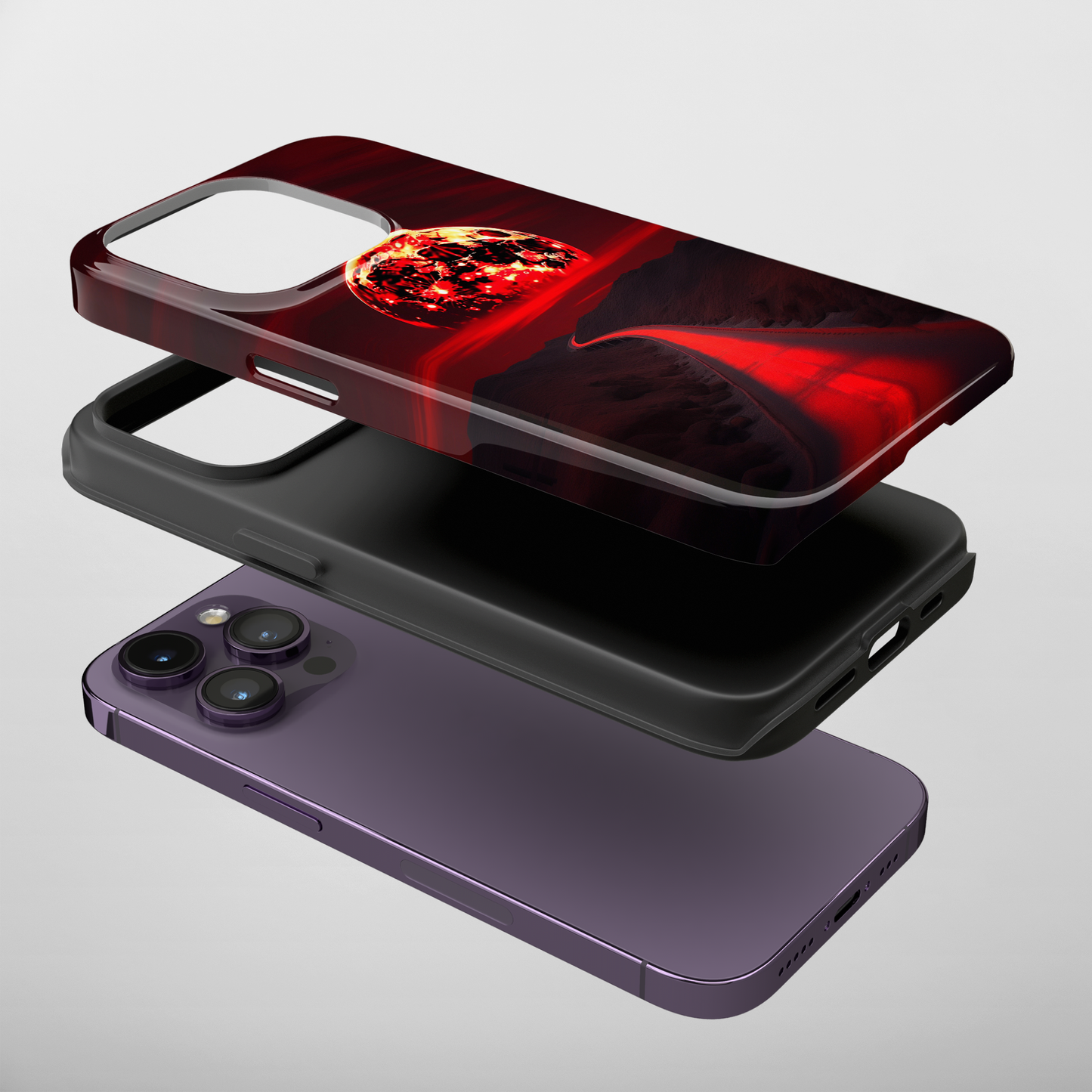 Crimson Eclipse (iPhone Case 11-16)