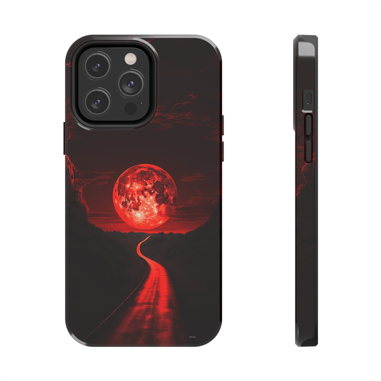 Crimson Pathway (iPhone Case 11-15)Stand out with RIMA Tough Phone Case for iPhone 11-15. A perfect blend of style &amp; resilience, featuring a sleek design and robust protection. Made from eco-frienRimaGallery