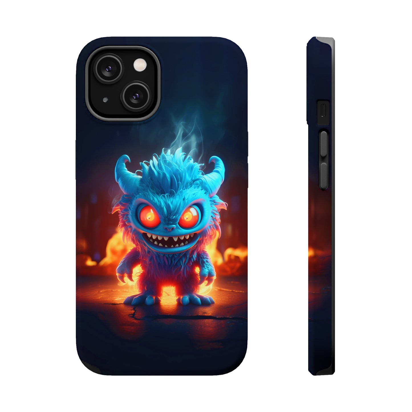 Fiery Monster (iPhone MagSafe Case)Revolutionize your iPhone's look and feel with RIMA Tough Phone Case – ultimate protection meets elegant style for iPhone 11-15. Grab yours now! 🛡️📱RimaGallery