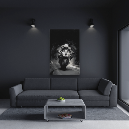 Female Night Biking (Canvas)Female Night Biking (Canvas  Matte finish, stretched, with a depth of 1.25 inches)
Struggling with low-quality canvases? Switch to RimaGallery! Our canvases are moreRimaGallery