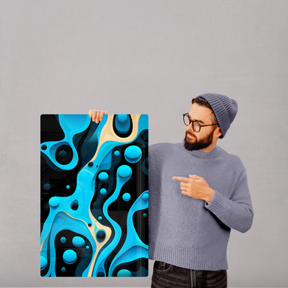 Flowing Shapes Harmony (Acrylic)Flowing Shapes Harmony Acrylic Wall Art with a Glass-Like Finish that Will Take Your Breath Away.Elevate Any Ambiance with Stellar Eye Acrylic Print🌟:Discover the bRimaGallery