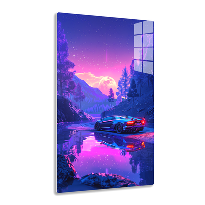 Twilight Reflections (Acrylic)Step into the universe with 'Twilight Reflections' on Acrylic from RimaGallery. Experience the cosmos in your home with vibrant, ethically crafted art. Free shippingRimaGallery