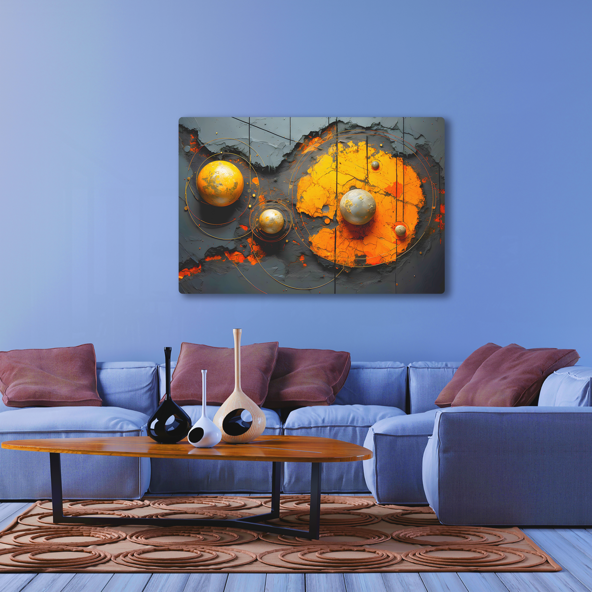 Dazzling Acrylic Prints: A Space Themed Wall Decor With Several Planets- A Mesmerizing Fusion of Modern Craftsmanship &amp; Glossy Wall Art.
 
A Statement Piece with-Planets (Acrylic)