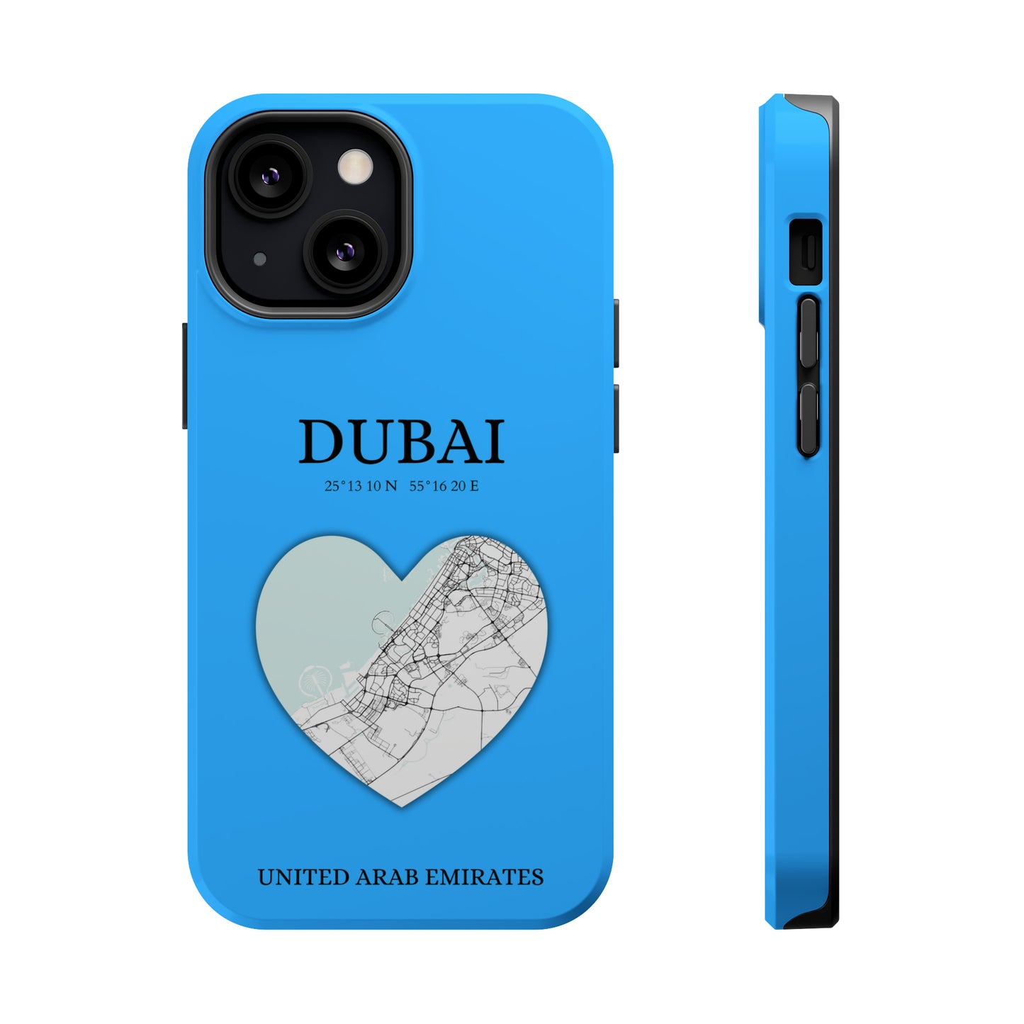 Dubai Heartbeat - Sky Blue (iPhone MagSafe Case)Elevate your iPhone's style with the Dubai Heartbeat White MagSafe Case, offering robust protection, MagSafe compatibility, and a choice of matte or glossy finish. PRimaGallery