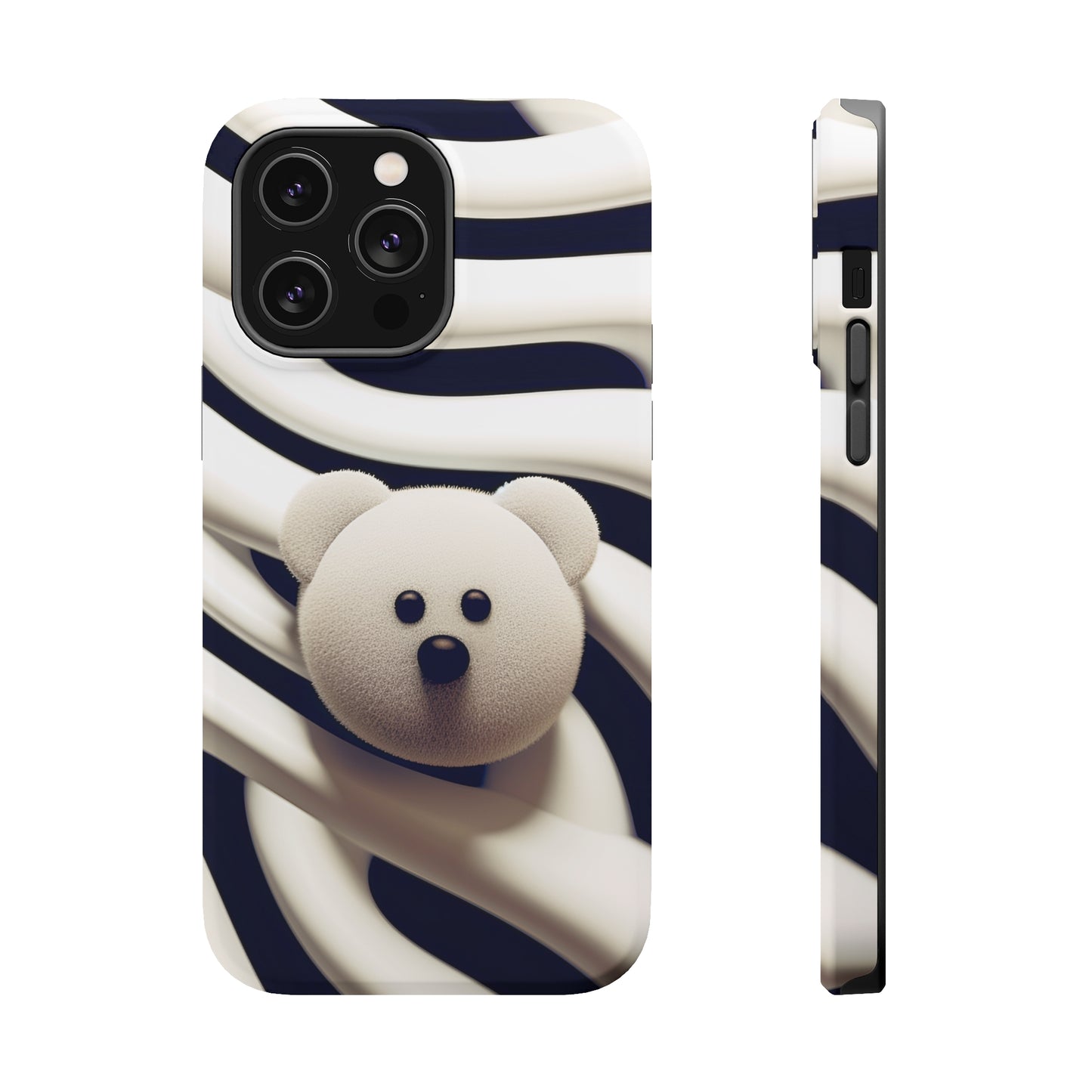 Zebra Print Teddy Bear (iPhone MagSafe Case)Zebra Print Teddy Bear MagSafe Durable Case: Style Meets Protection 📱✨
Upgrade your device with Rima Gallery's Zebra Print Teddy Bear MagSafe Durable Case. This casRimaGallery
