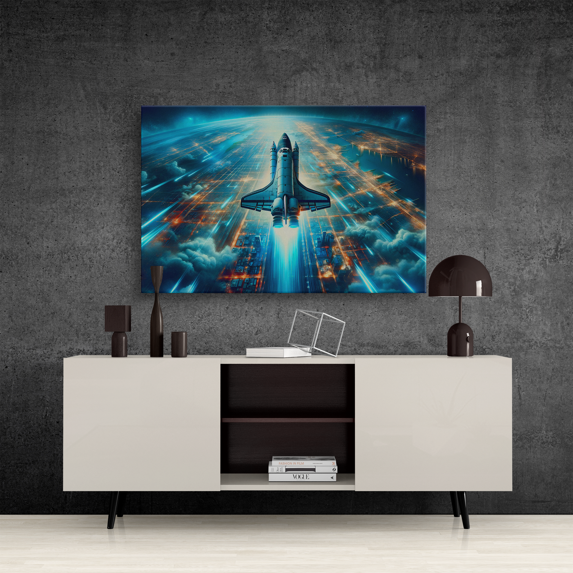 Orbital Blaze Odyssey (Canvas)Orbital Blaze Odyssey (Canvas  Matte finish, stretched, with a depth of 1.25 inches)
Struggling with low-quality canvases? Switch to RimaGallery! Our canvases are moRimaGallery