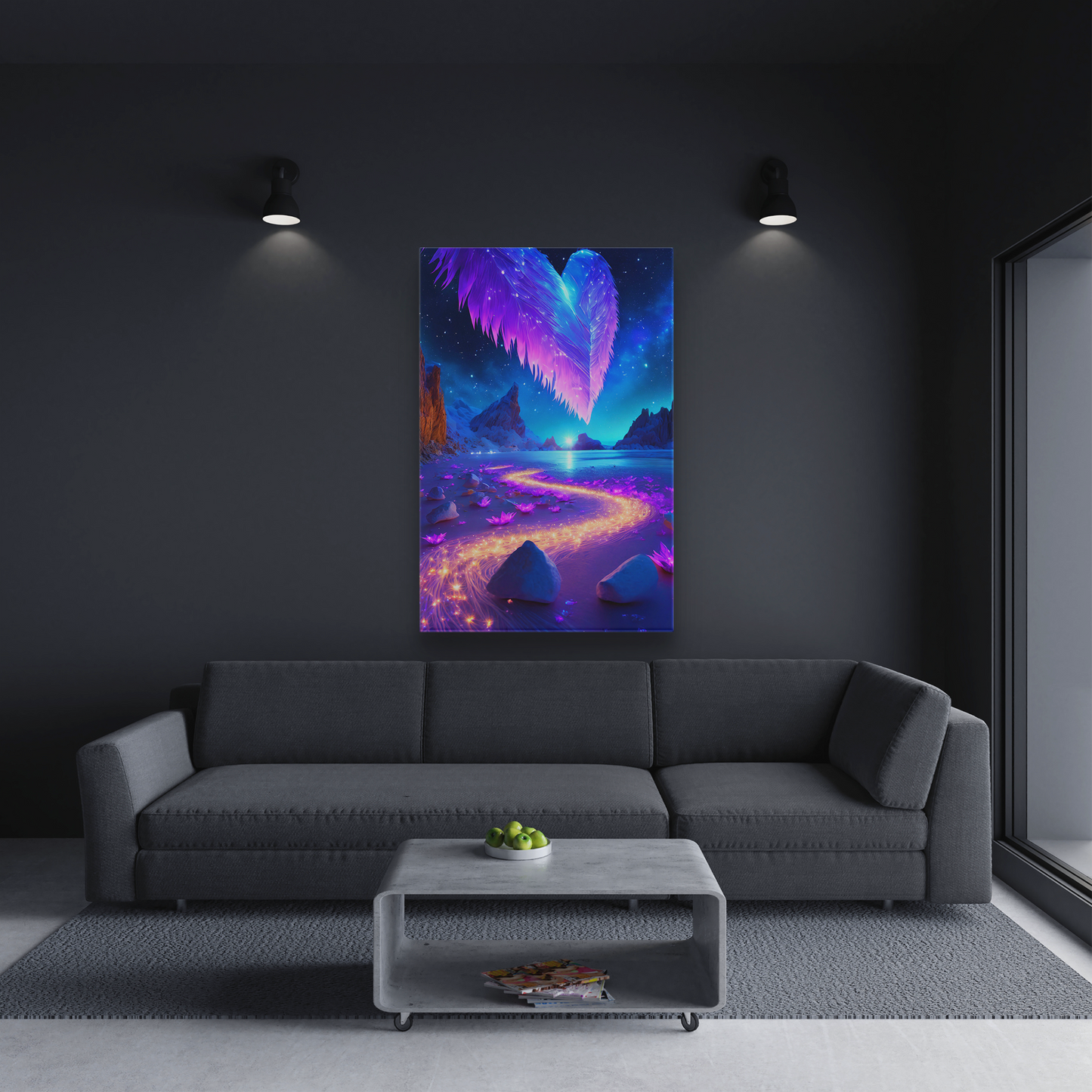 Glimmering Aurora (Canvas)Glimmering Aurora (Canvas  Matte finish, stretched, with a depth of 1.25 inches)Experience the artistry of RimaGallery canvases. Ethically sourced materials, museum-RimaGallery