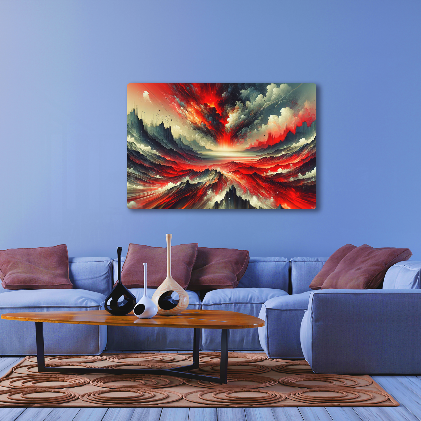 Crimson Eruption Mystique (Acrylic)Make a statement with Crimson Eruption Mystique acrylic prints. The 1⁄4" acrylic panel exudes the illusion of a smooth glass surface for vibrant artwork. Pre-installRimaGallery