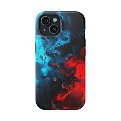 Whimsy Waves (iPhone MagSafe Case)Elevate your iPhone's style with Abstract Red and Blue Swirl Pattern Smartphone Case MagSafe Case, offering robust protection, MagSafe compatibility, and a choice ofRimaGallery