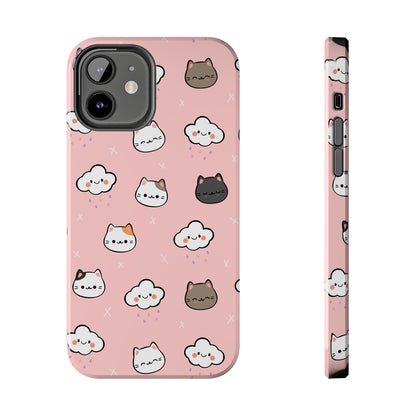 Purrfect Skies (iPhone Case 11-15)Shop RIMA Tough Phone Case for iPhone 11-15: Ultimate protection with double-layer defense, glossy finish, and wireless charging compatibility. Urban and weather-resRimaGallery
