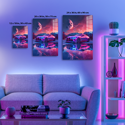 Galactic Grace (Acrylic)Step into the universe with 'Galactic Grace' on canvas from RimaGallery. Experience the cosmos in your home with vibrant, ethically crafted art. Free shipping in theRimaGallery