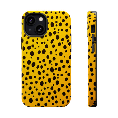 Dotted Delight - Yellow (iPhone MagSafe Case)Elevate your iPhone's style with a yellow surface with scattered dark dots and a MagSafe Case, offering robust protection, MagSafe compatibility, and a choice of matRimaGallery