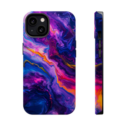 Psychedelic Flow (iPhone MagSafe Case)Rima Gallery presents the exclusive Psychedelic Flow MagSafe Durable Case For iphone 13, 14, 15, Pro, Max. Experience advanced protection, MagSafe functionality, andRimaGallery
