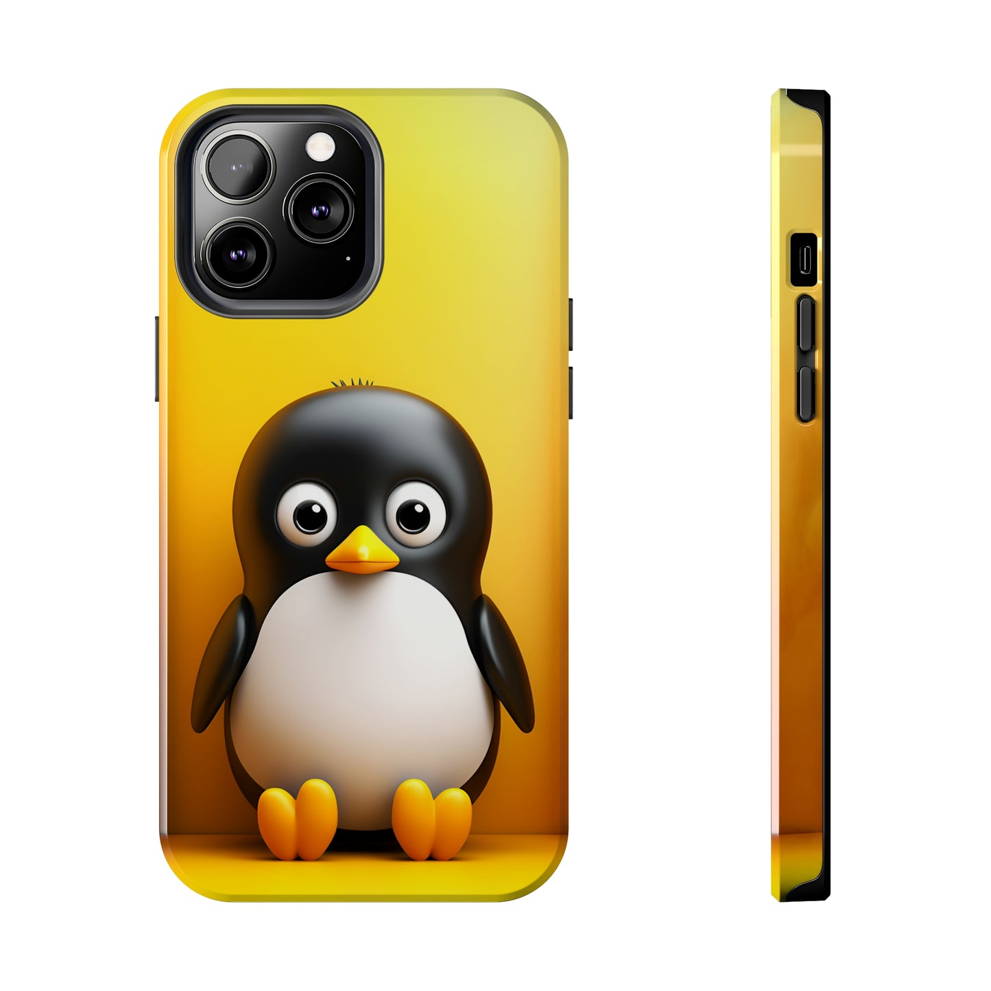 Cute penguin (iPhone Case 11-15)RIMA Tough Phone Case for iPhone 11, 12, 13, 14, &amp; 15 A cute cartoon penguin with Glossy Finish 📱✨
 
Ultimate Protection in Stylish Design 🌟:  
 
Welcome to RIRimaGallery