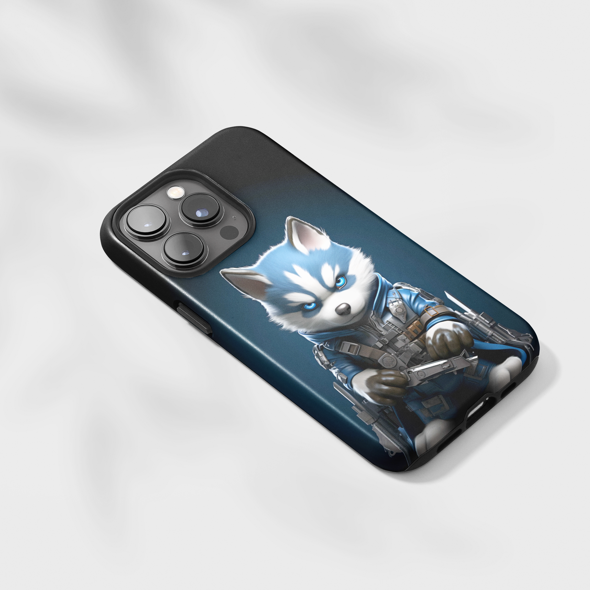 Canine Commando (iPhone Case 11-15)Upgrade Your iPhone with RIMA's Tough Case: Combining sleek style and unmatched protection for iPhone 11-15 models. Durable, fashionable, and eco-friendly. Shop now RimaGallery
