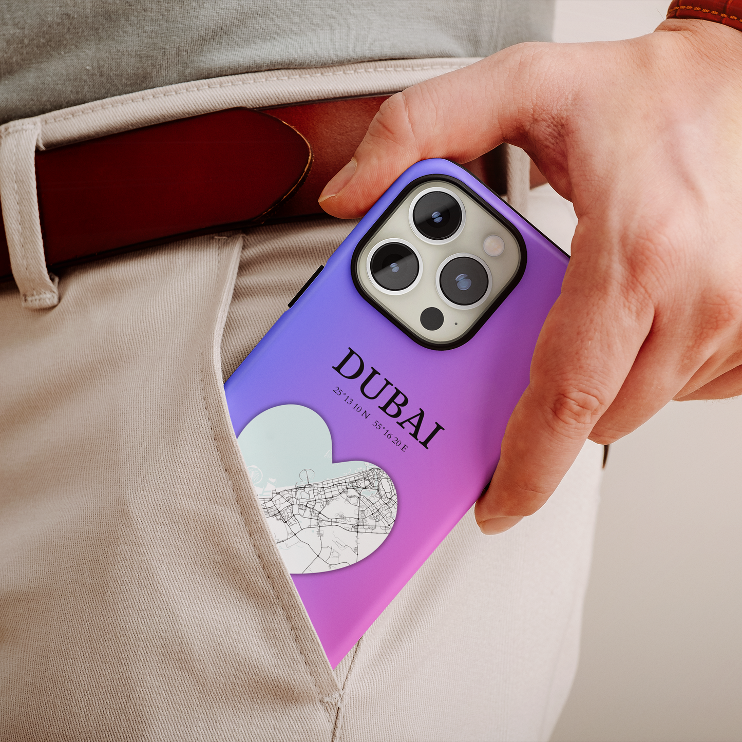 Dubai Heartbeat - Magenta (iPhone MagSafe Case)Elevate your iPhone's style with the Dubai Heartbeat White MagSafe Case, offering robust protection, MagSafe compatibility, and a choice of matte or glossy finish. PRimaGallery