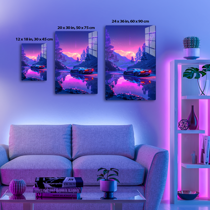 Twilight Reflections (Acrylic)Step into the universe with 'Twilight Reflections' on Acrylic from RimaGallery. Experience the cosmos in your home with vibrant, ethically crafted art. Free shippingRimaGallery