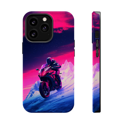 Twilight Rider (iPhone MagSafe Case)Twilight Rider MagSafe Durable Case: Style Meets Protection 📱✨
Upgrade your device with Rima Gallery's Twilight Rider MagSafe Durable Case. This case isn’t just aboRimaGallery