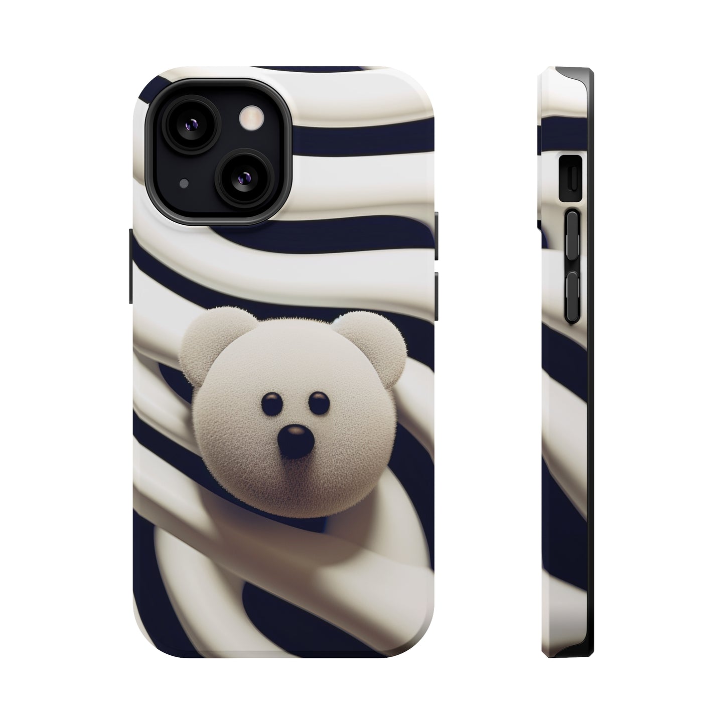 Zebra Print Teddy Bear (iPhone MagSafe Case)Zebra Print Teddy Bear MagSafe Durable Case: Style Meets Protection 📱✨
Upgrade your device with Rima Gallery's Zebra Print Teddy Bear MagSafe Durable Case. This casRimaGallery