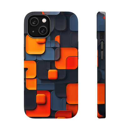 Tangerine Grid (iPhone MagSafe Case)Embrace sophistication with our MagSafe Case for iPhone 13-15: Sleek, durable, and MagSafe-ready for seamless style and unmatched protection.RimaGallery