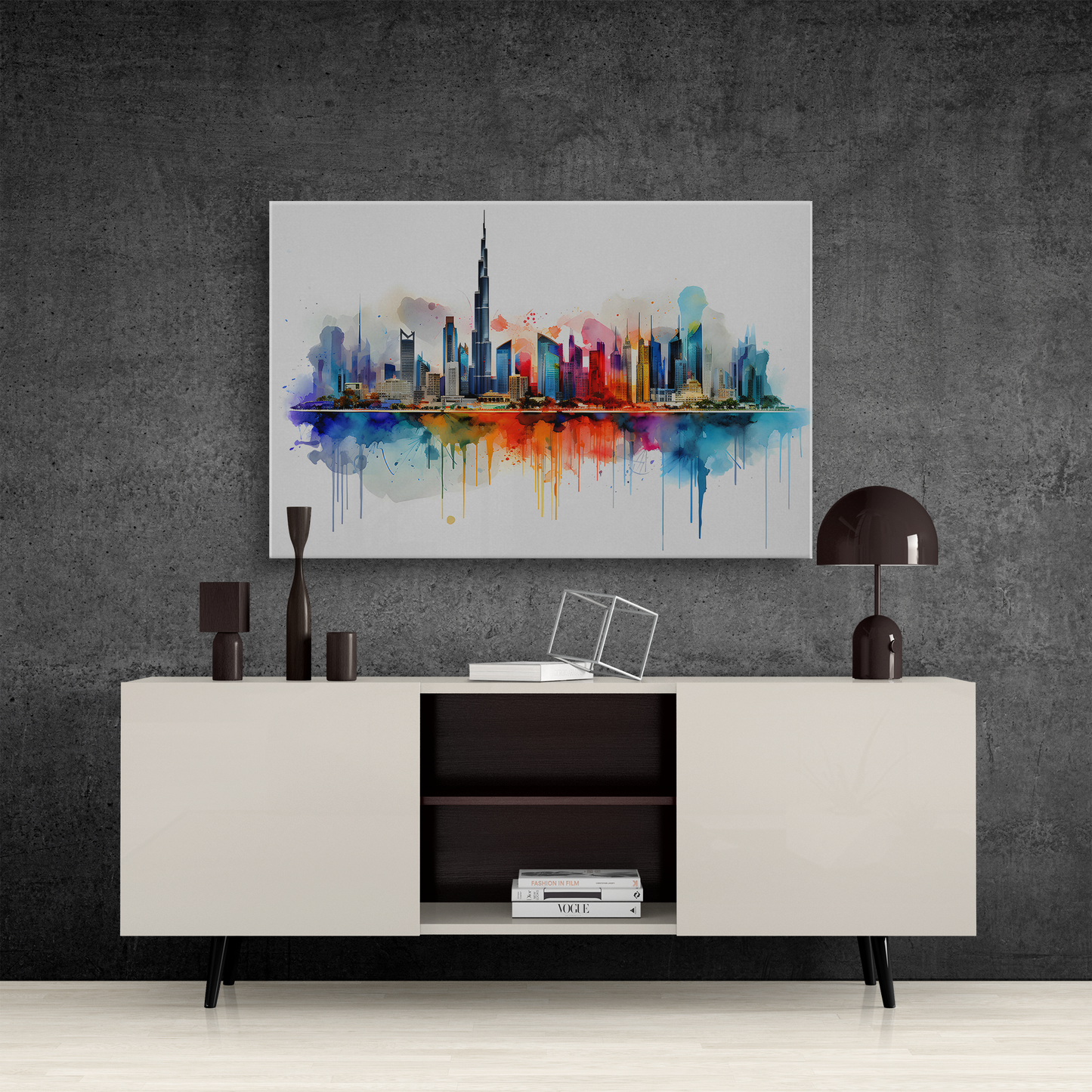 Watercolor Dubai Skyline (Canvas)Engaging Introductory Paragraph:
Struggling with low-quality canvases? Switch to RimaGallery! Our canvases are more than just a purchase; they're a statement of qualRimaGallery