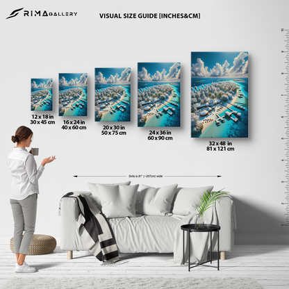 Iced Tropics (Canvas)Iced Tropics (Canvas  Matte finish, stretched, with a depth of 1.25 inches) Elevate your décor with RimaGallery’s responsibly made art canvases. Our eco-friendly matRimaGallery