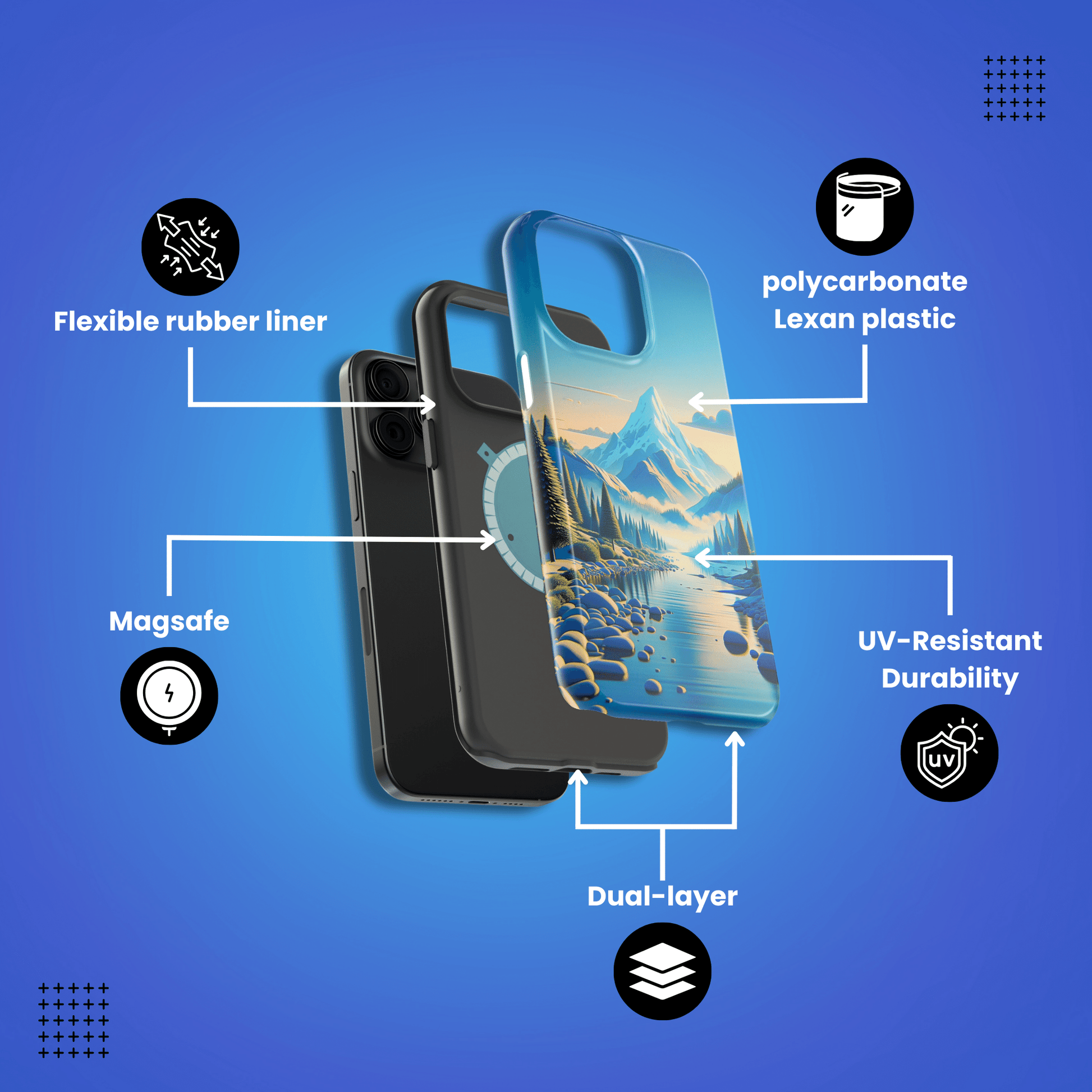 Alpine Serenity (iPhone MagSafe Case)Alpine Serenity MagSafe Durable Case: Style Meets Protection 📱✨
Upgrade your device with Rima Gallery's Alpine Serenity MagSafe Durable Case. This case isn’t just aRimaGallery