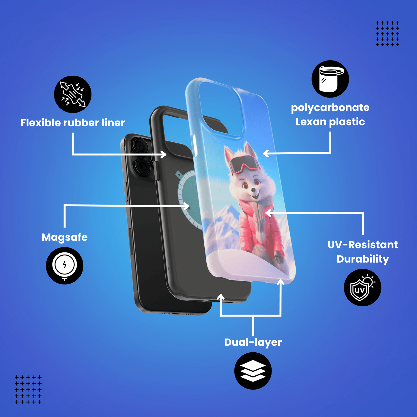 Snow Princess Husky (iPhone MagSafe Case)Snow Princess Husky MagSafe Durable Case: Style Meets Protection 📱✨
Upgrade your device with Rima Gallery's Snow Princess Husky MagSafe Durable Case. This case isn’RimaGallery